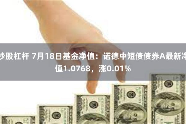 炒股杠杆 7月18日基金净值：诺德中短债债券A最新净值1.0768，涨0.01%