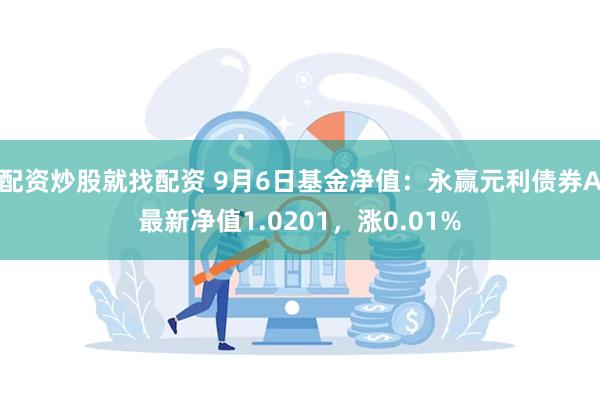 配资炒股就找配资 9月6日基金净值：永赢元利债券A最新净值1.0201，涨0.01%