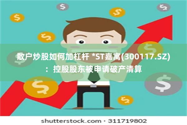 散户炒股如何加杠杆 *ST嘉寓(300117.SZ)：控股股东被申请破产清算