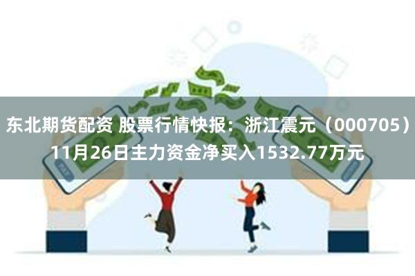 东北期货配资 股票行情快报：浙江震元（000705）11月26日主力资金净买入1532.77万元