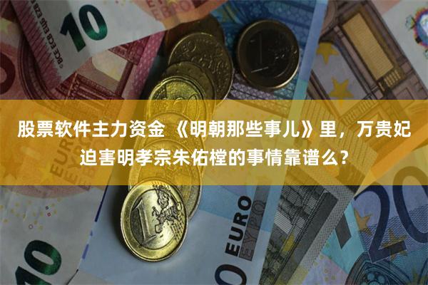 股票软件主力资金 《明朝那些事儿》里，万贵妃迫害明孝宗朱佑樘的事情靠谱么？