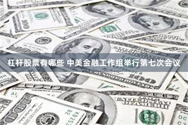 杠杆股票有哪些 中美金融工作组举行第七次会议