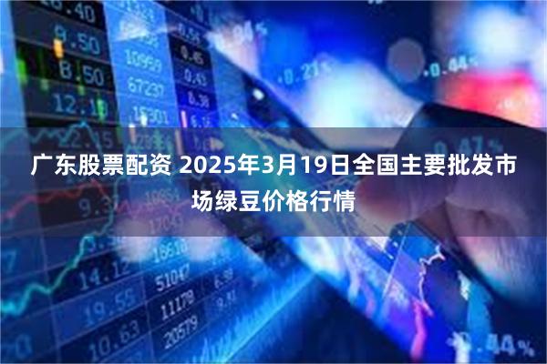 广东股票配资 2025年3月19日全国主要批发市场绿豆价格行情